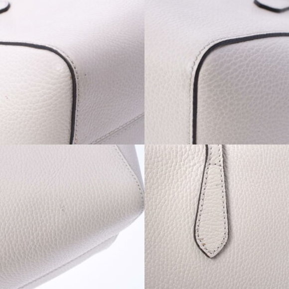 GUCCI Swing Tote White Calf Bag - Picture 8 of 12